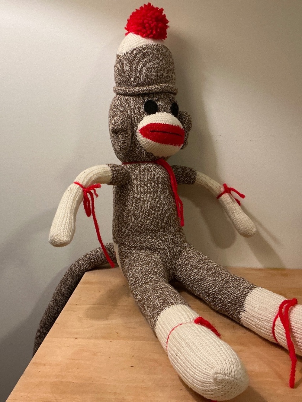 Vintage Sock Monkey Stuffed Doll